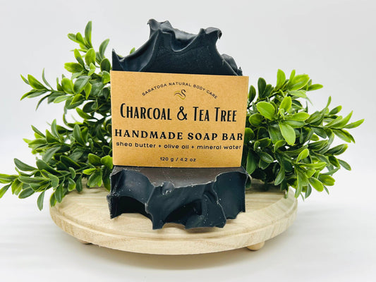 Charcoal Tea Tree Handmade Soap Bar