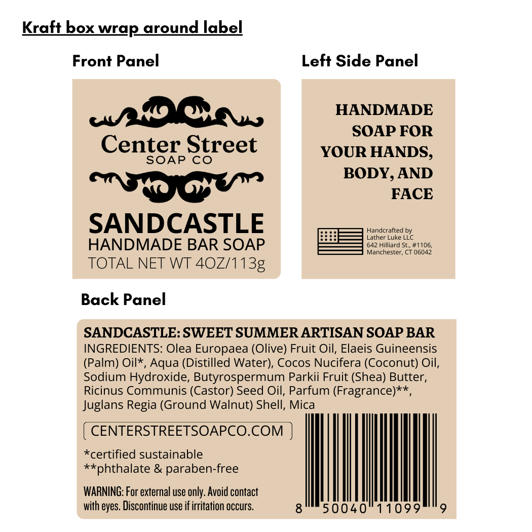Sandcastle Summer Handmade Bar Soap