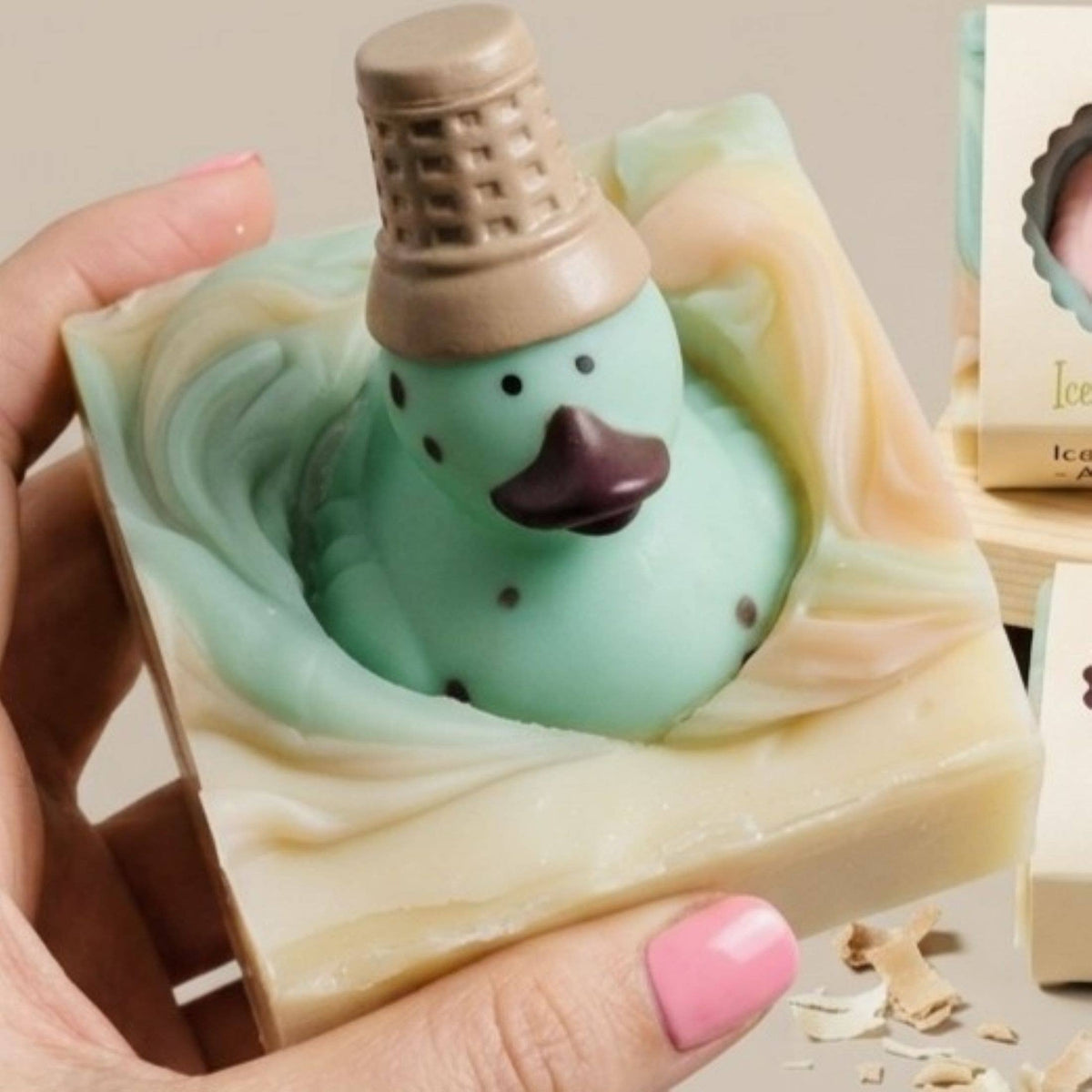 Ice Cream Suds Handmade Novelty Soap Bar