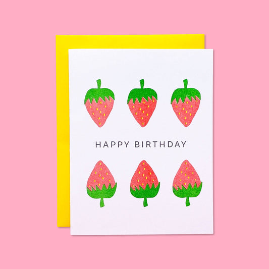 Strawberry Birthday Card