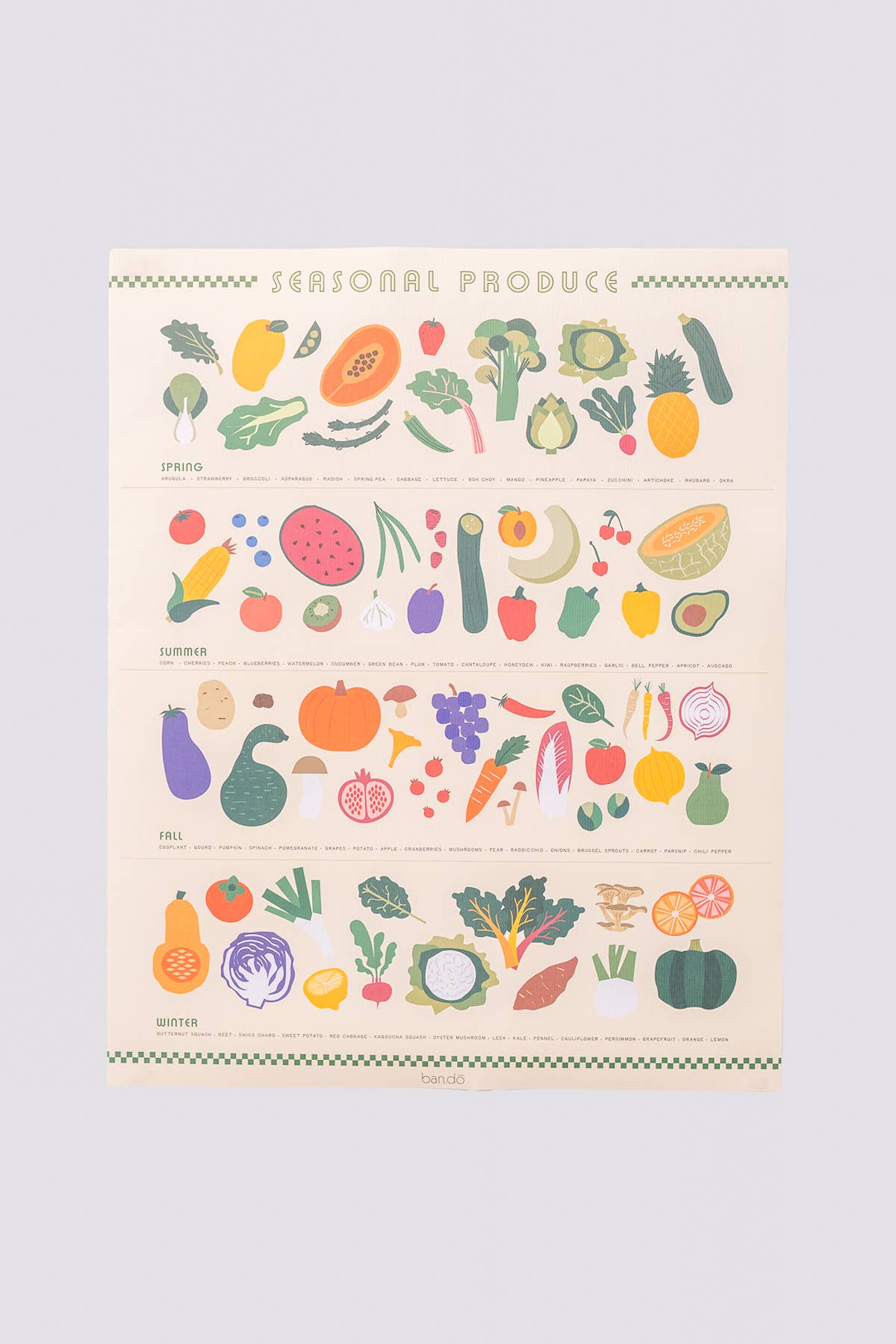 Seasonal Food Calendar, Produce