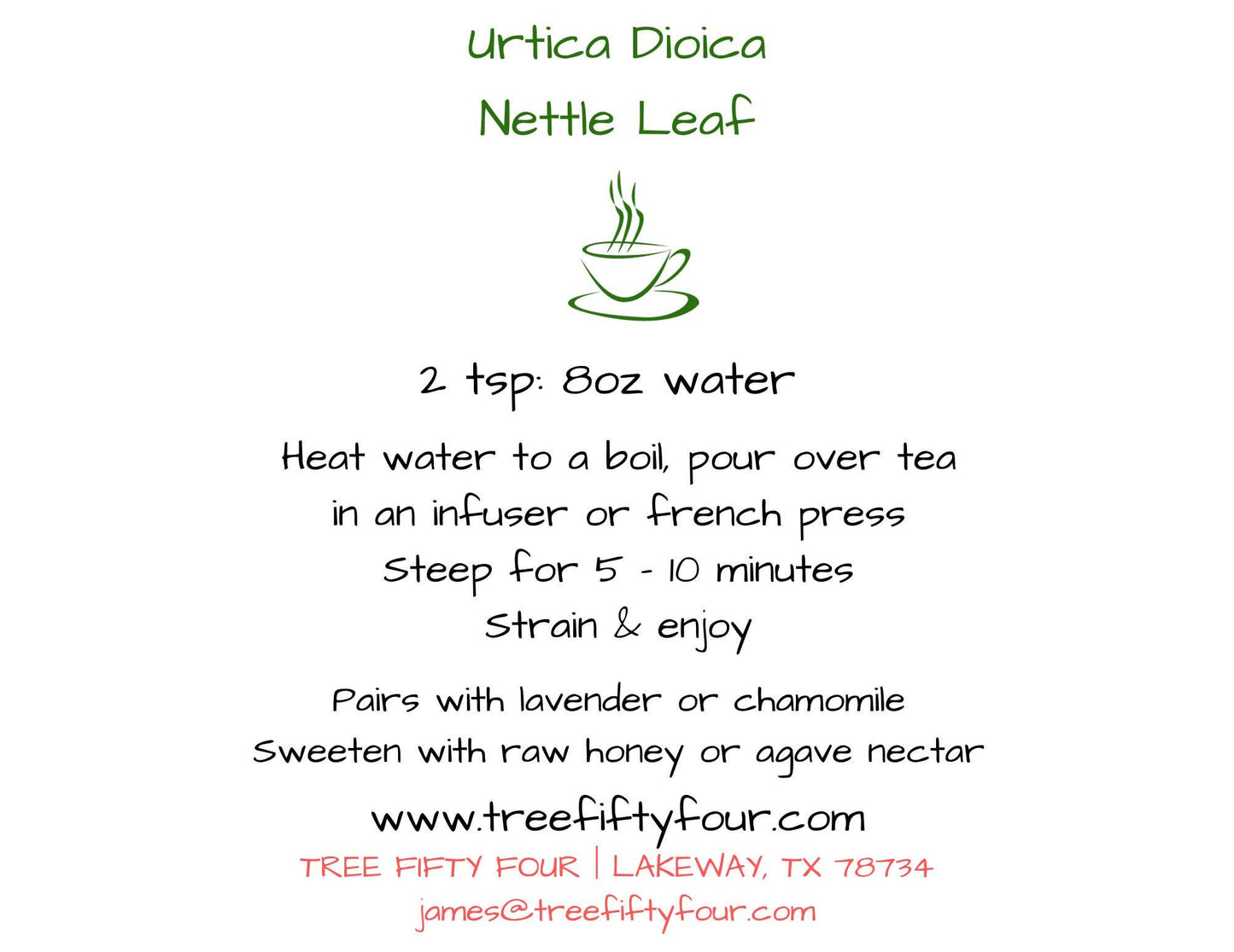 Nettle Leaf Sachet