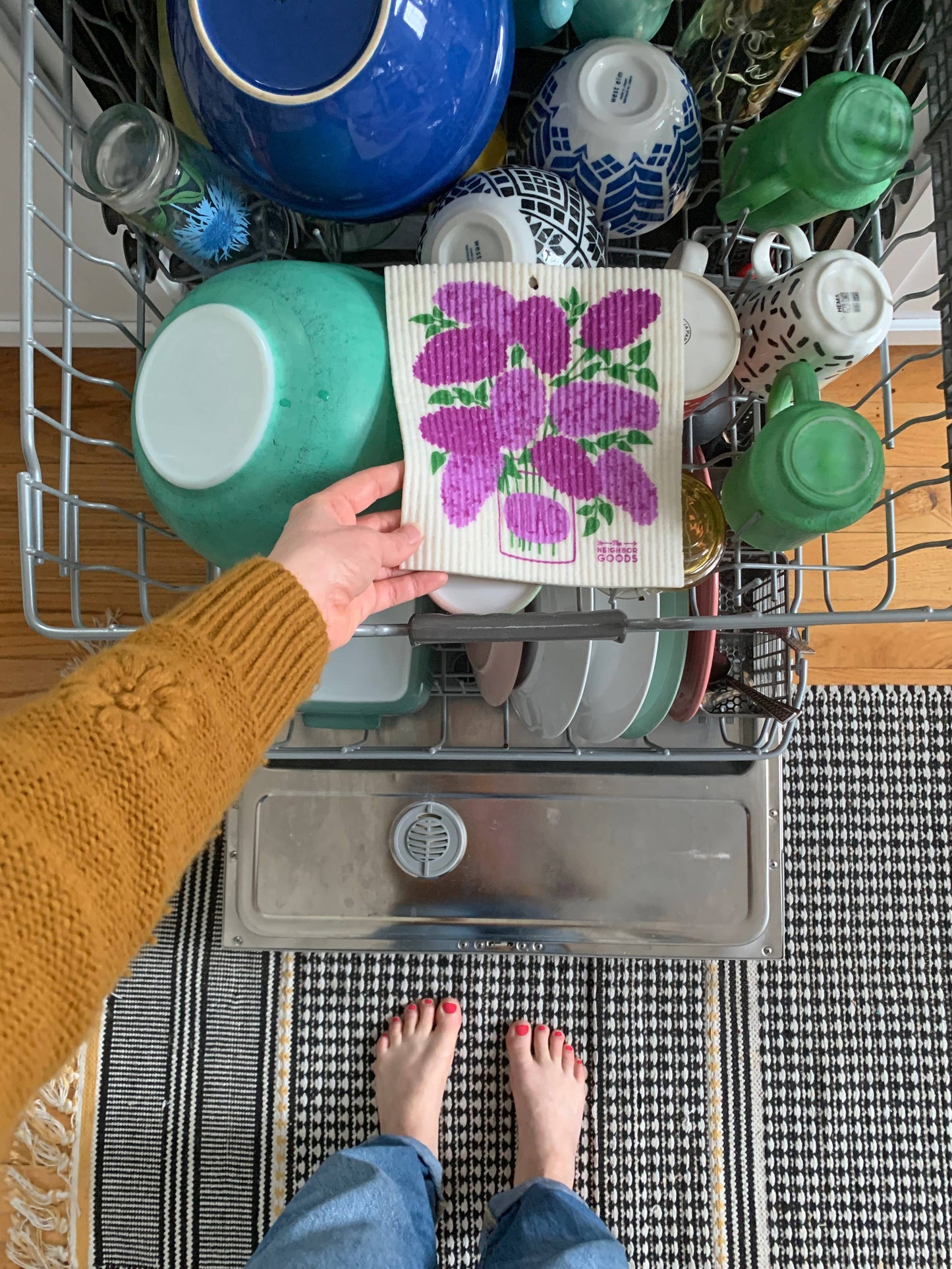 Lilac Sponge Cloth