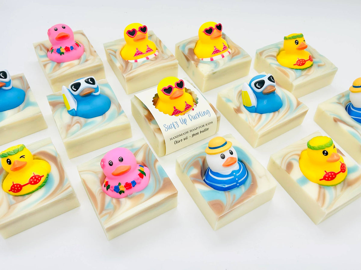 Summer Surf's Up Duckling Handmade Soap Bar