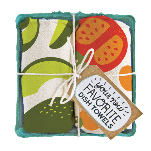Holy Guacamole (Avocado, Tomato), Tea Towel Set