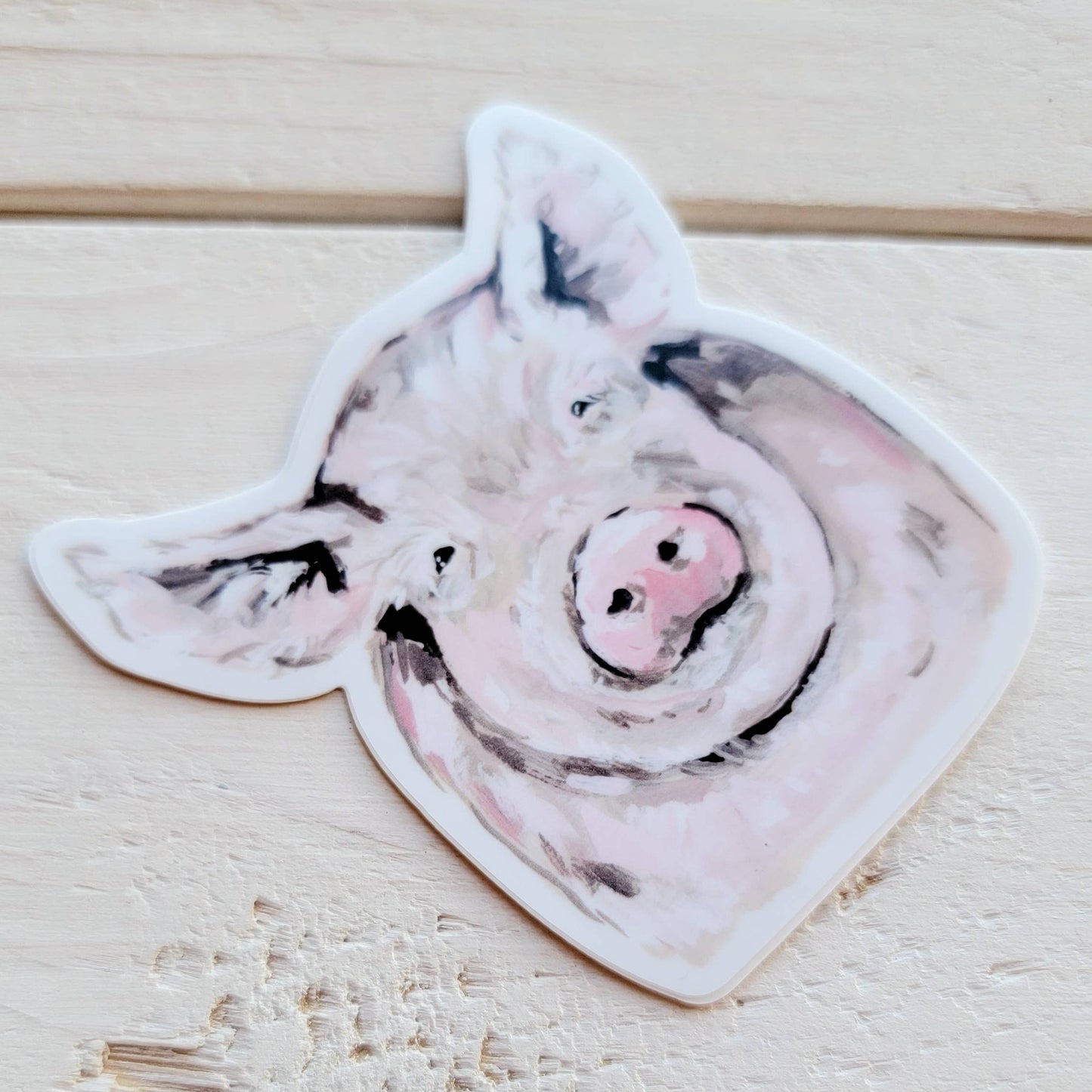 Pig Face Vinyl Sticker