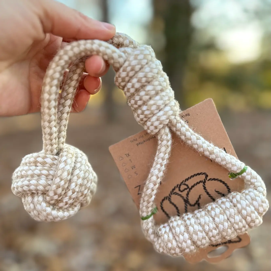 Hemp Knot Rope Tug Toy
