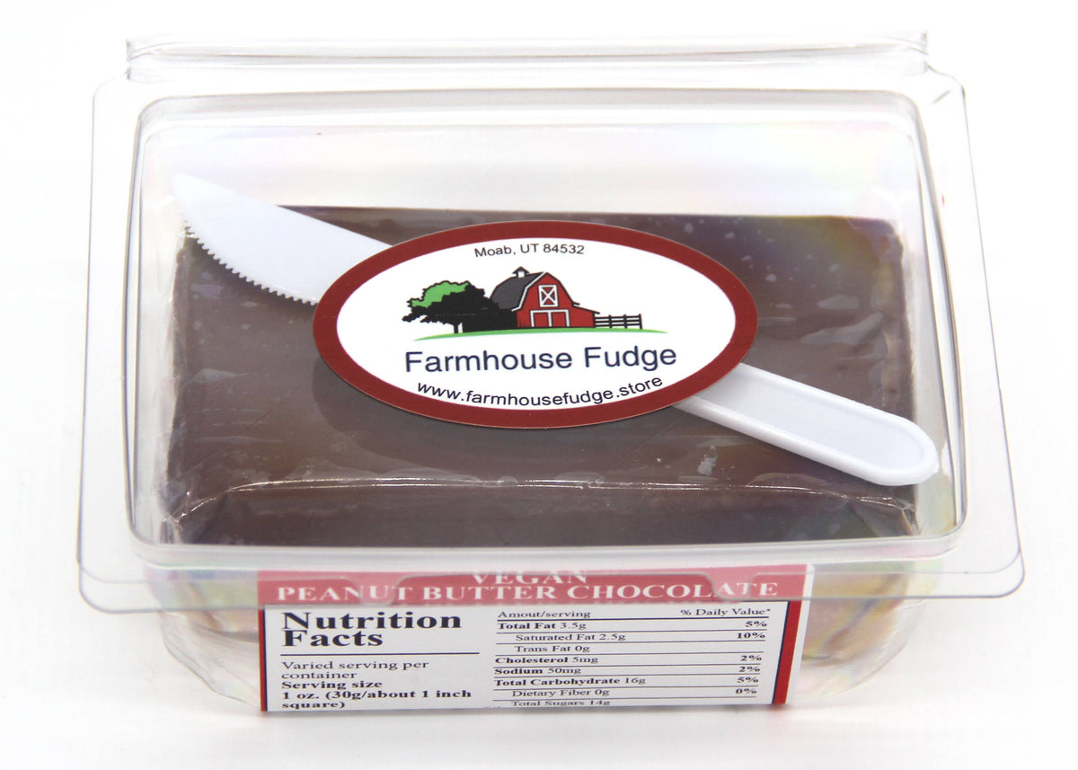 Vegan Peanut Butter Chocolate Fudge 8 oz.