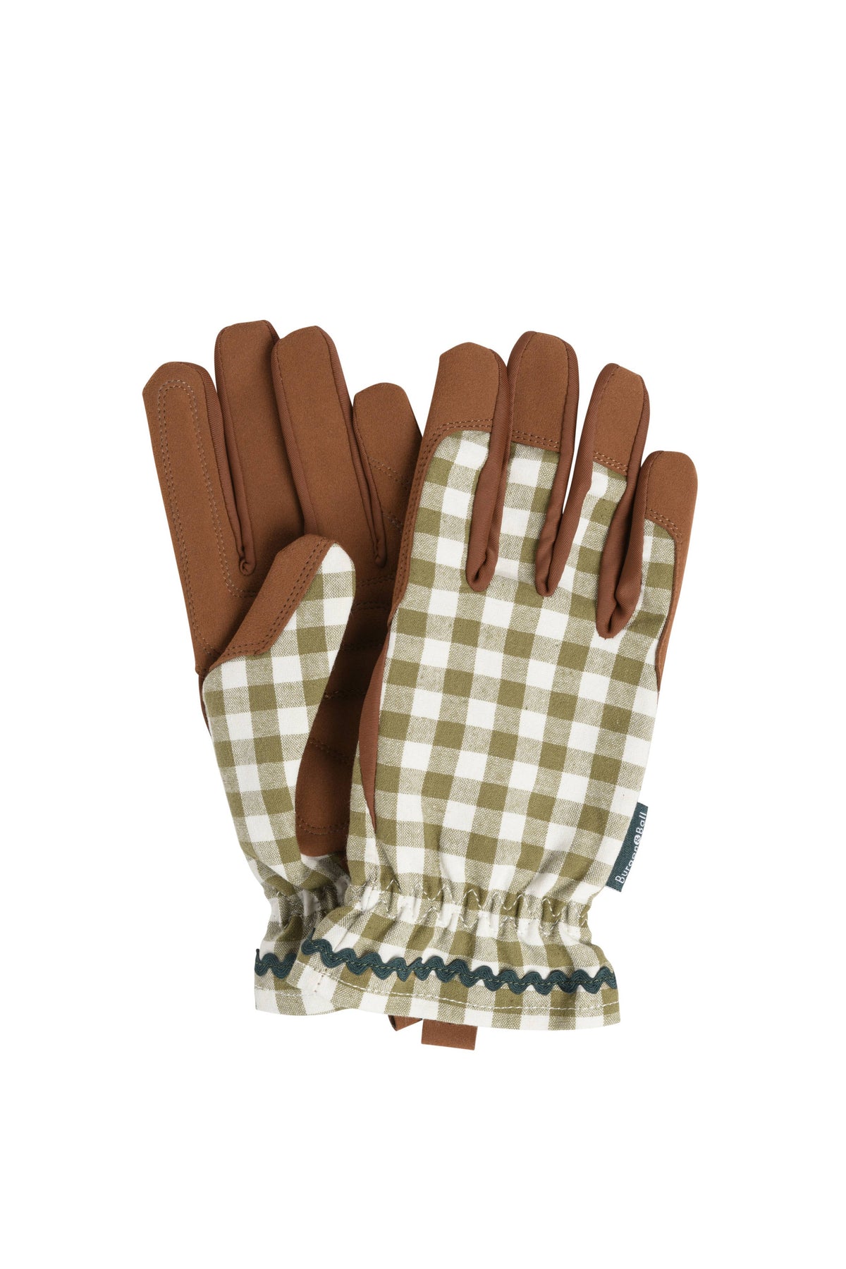 Olive Check Gloves