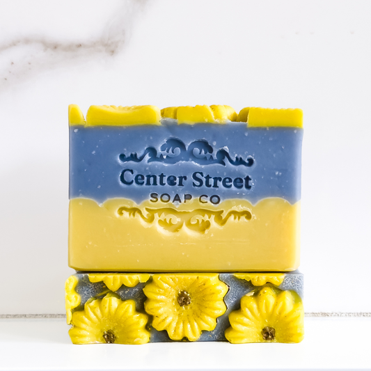 Sunflower Sandalwood Handmade Soap Bar