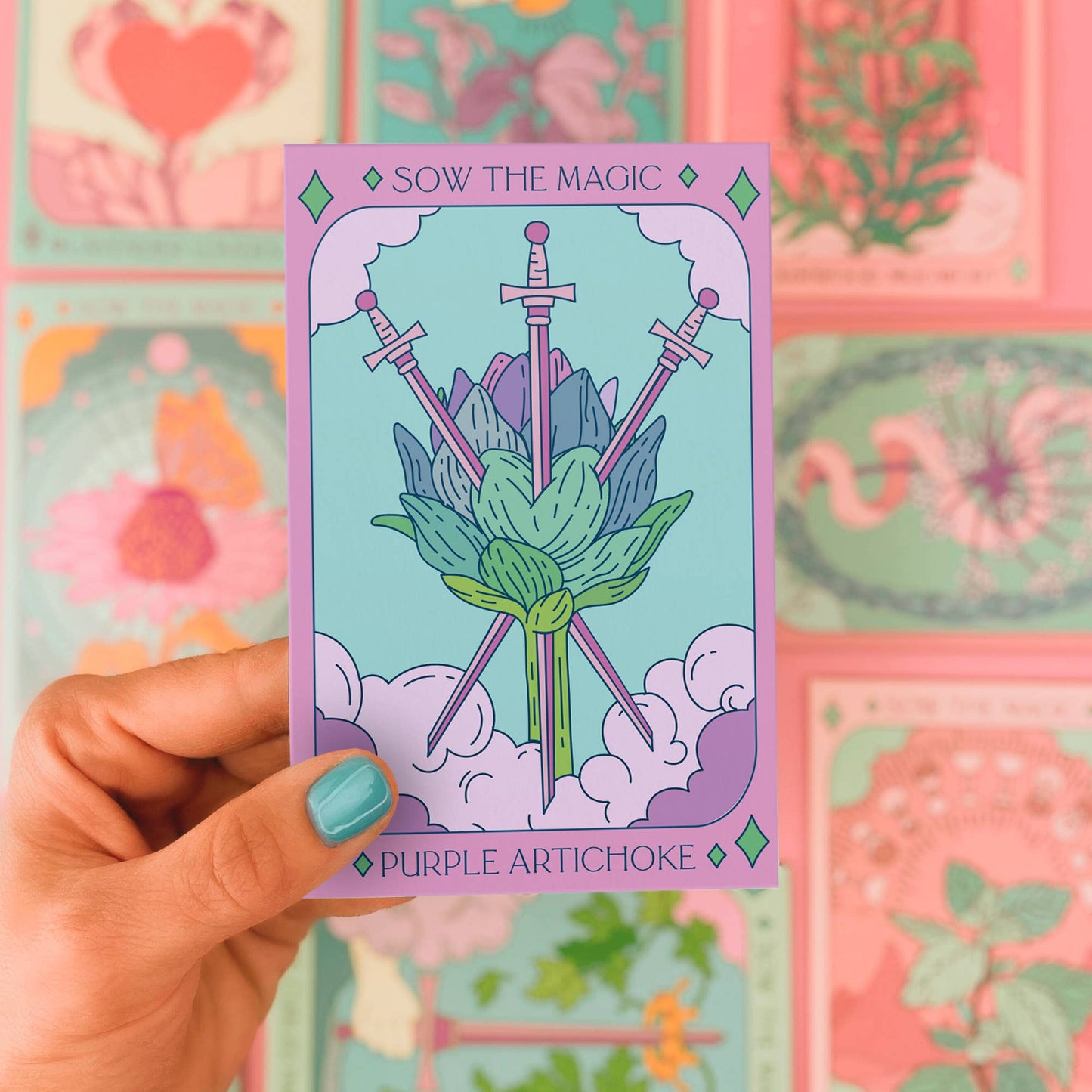 Purple Artichoke Tarot Garden