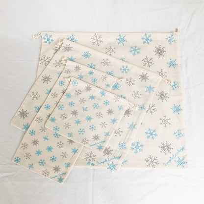 Organic Fabric Reusable Gift Bag Sets
