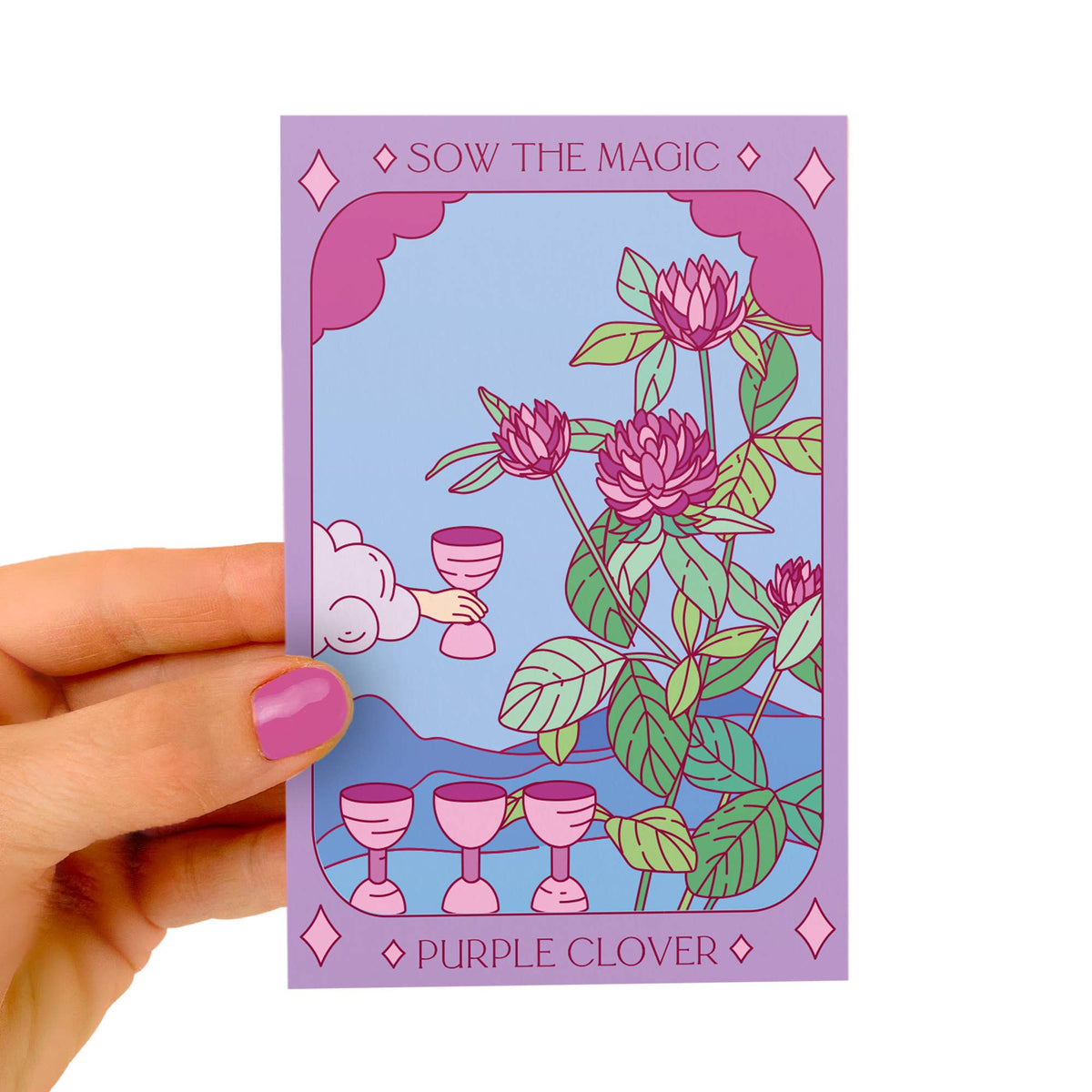 Purple Clover Tarot Garden