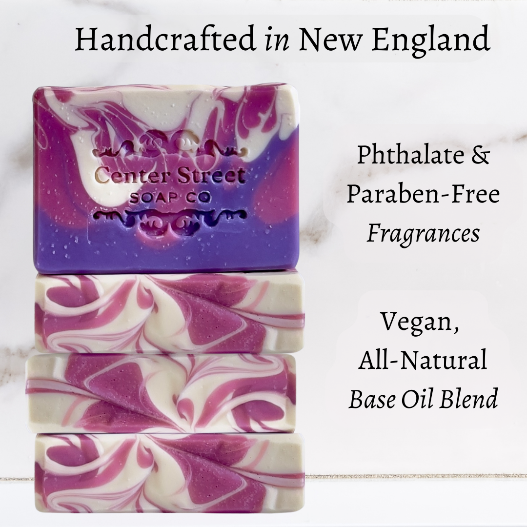 Raspberry Ginger Ale Vegan Handmade Soap Bar