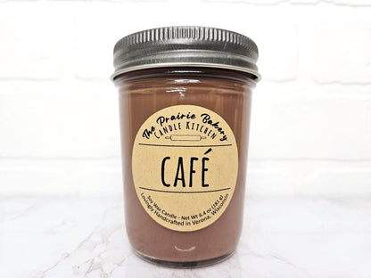 Café | Coffee Hazelnut Espresso Scented Soy Wax Candle