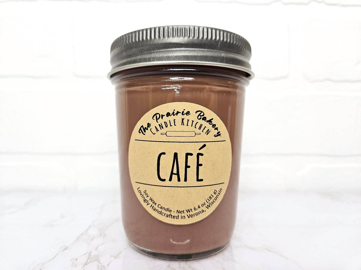 Café Scented Soy Wax Candle