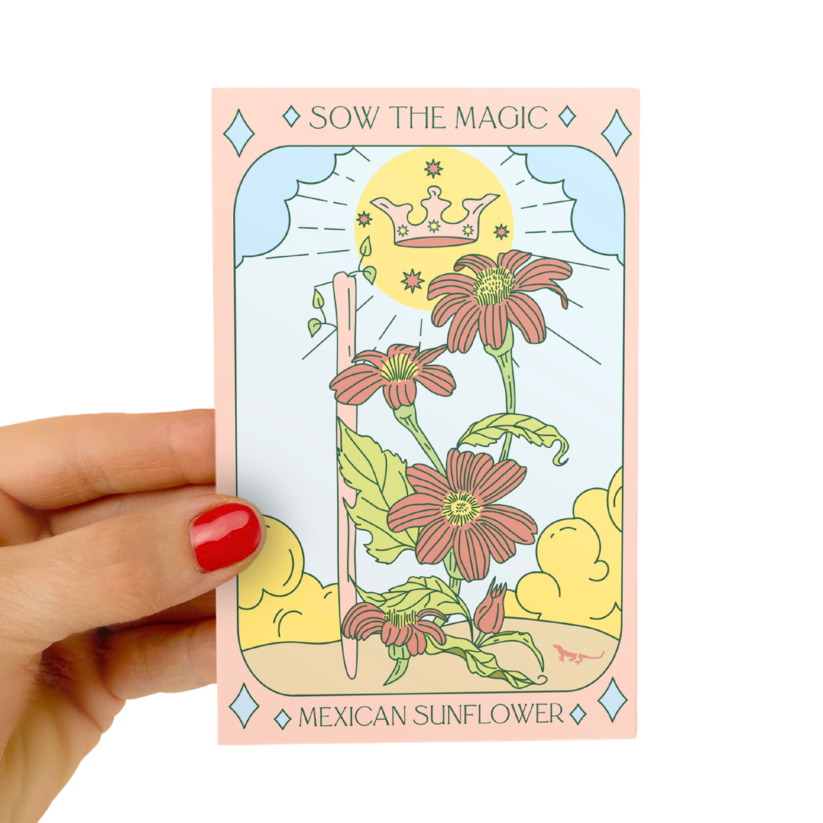 Mexican Sunflower Tarot Garden