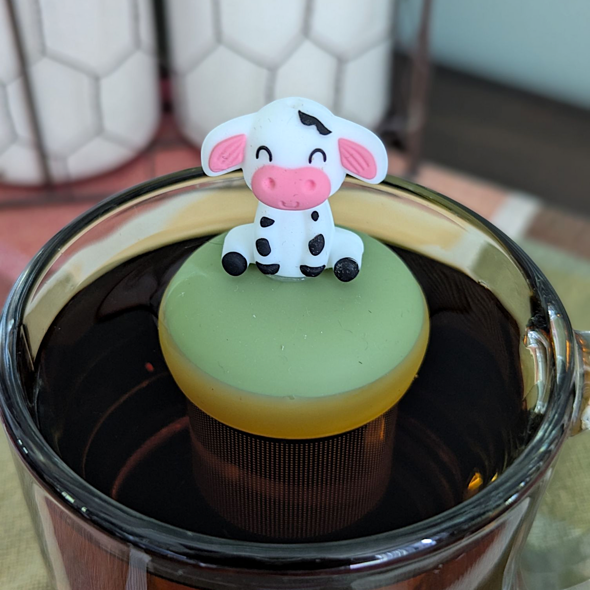 Plastic Free Floating Tea Steeper (choose design)
