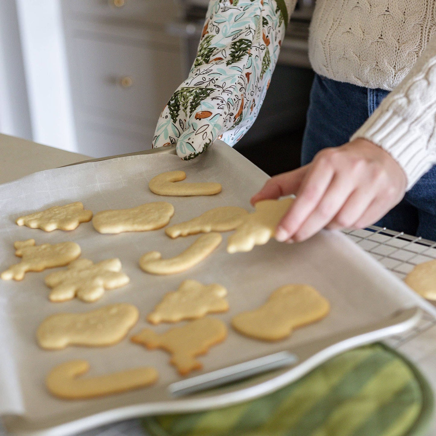 Winter Fox Pot Holder Set