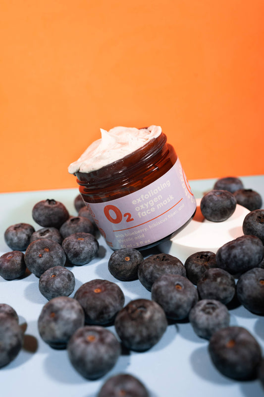 O2 Blueberry Oxygen Face Mask