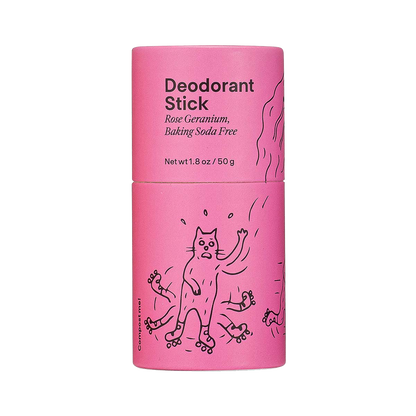 Rose Geranium Baking Soda Free Deodorant Stick