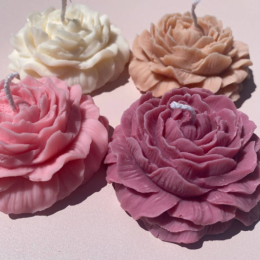 Peony Candle, Rose