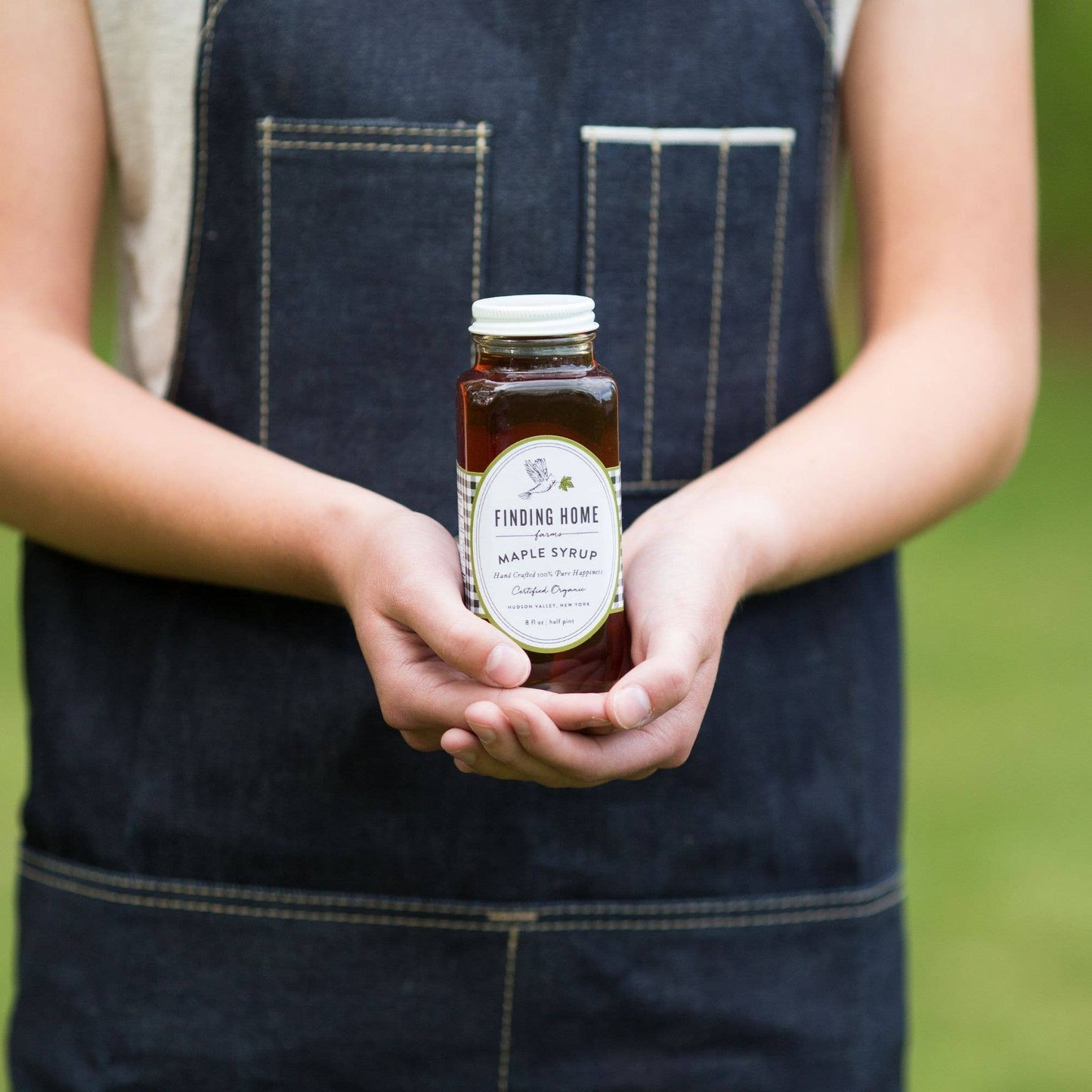 100% Certified Organic Maple Syrup - 8 oz Farmhouse Bottle