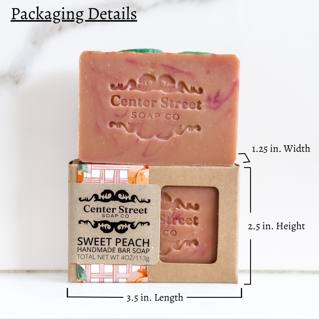 Sweet Peach Summer Handmade Soap Bar