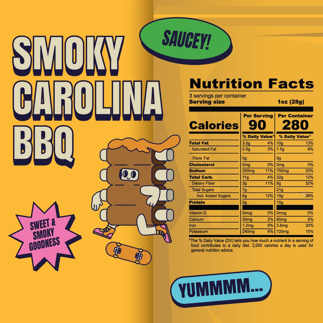 Vegan & Plant Based Smoky Carolina BBQ Jerky