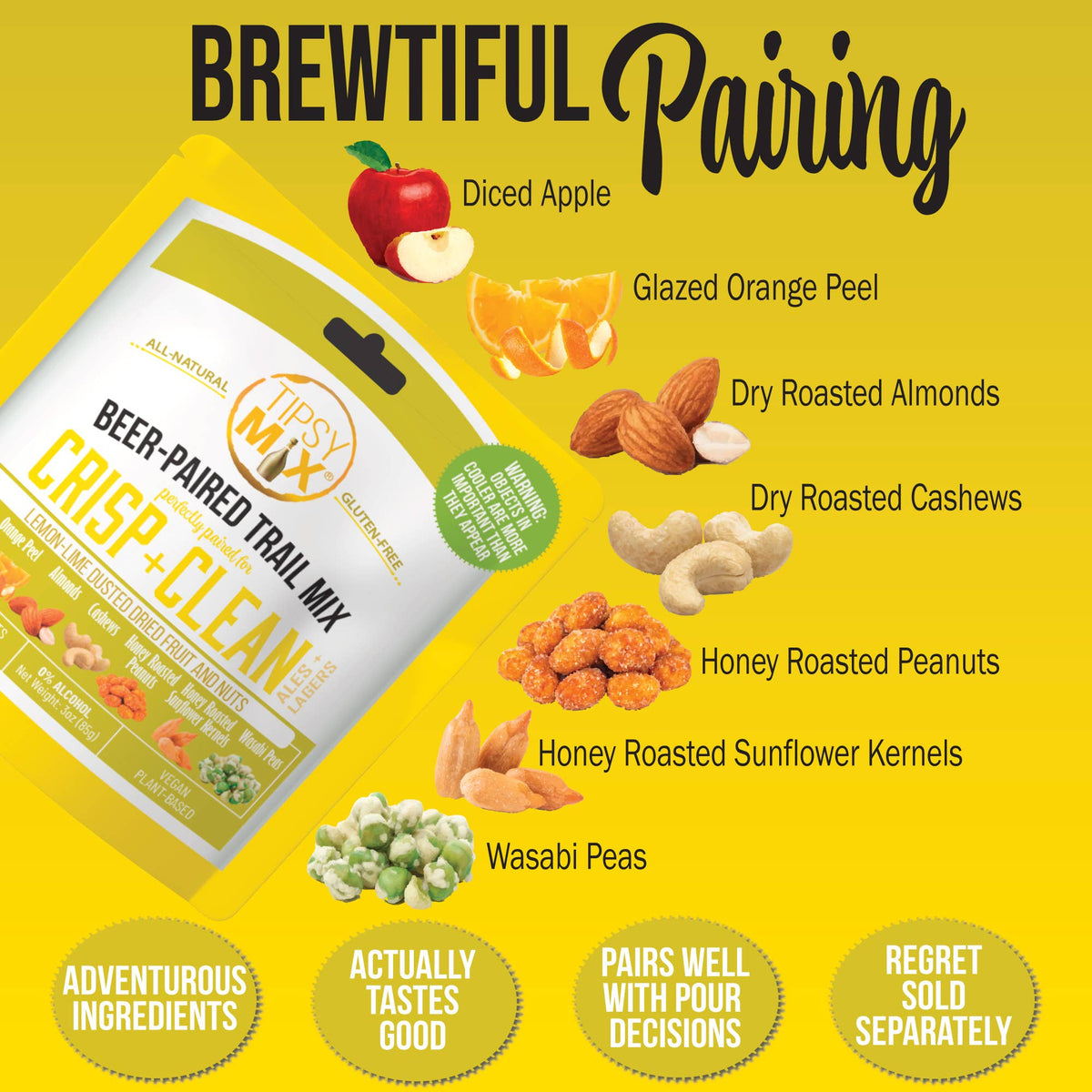 Beer-Paired Trail Mix, Crisp & Clean