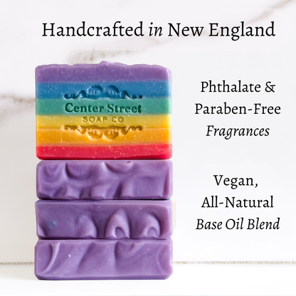 Love Vegan Rainbow Handmade Soap Bar