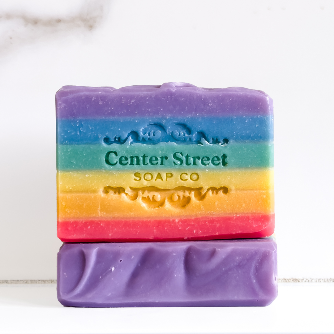 Love Vegan Rainbow Handmade Soap Bar