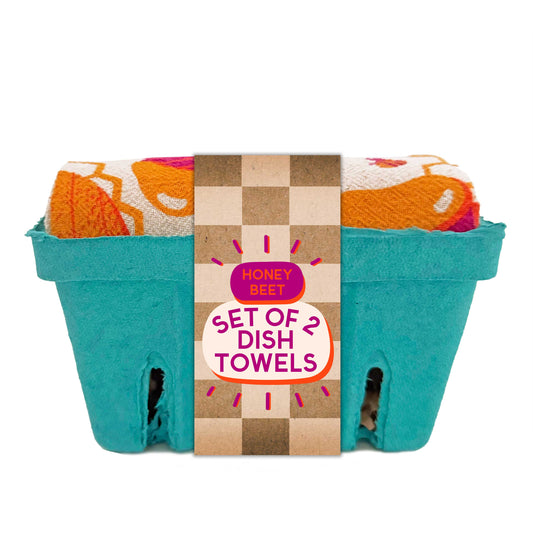 Honey Beet Tea Towel Set