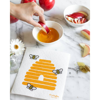 Bees Swedish Dishcloth