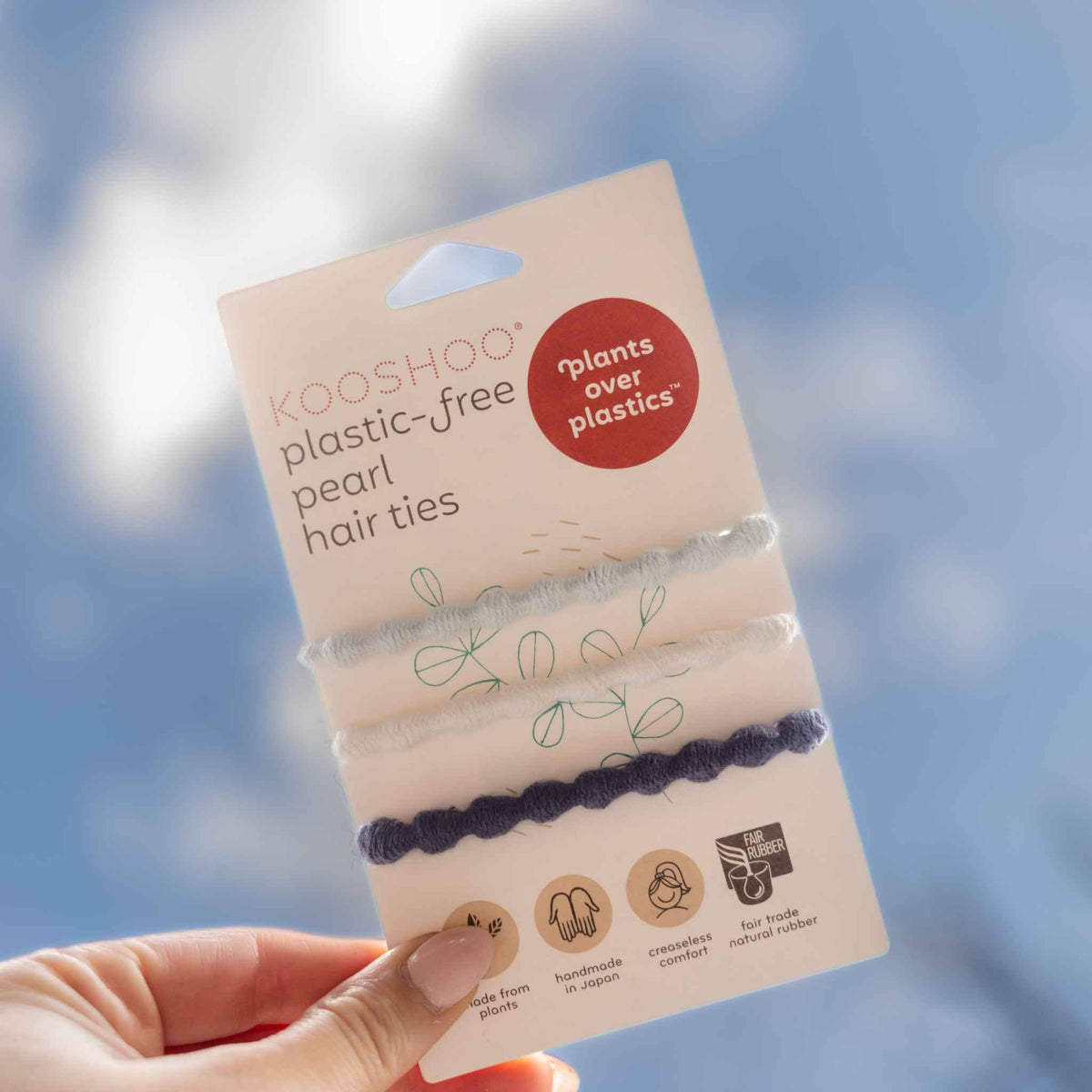 Damage Free Pearl Hair Ties - Organic, Creaseless, Fairtrade