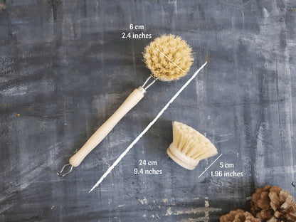 Sisal Dish Brush w/ refill head