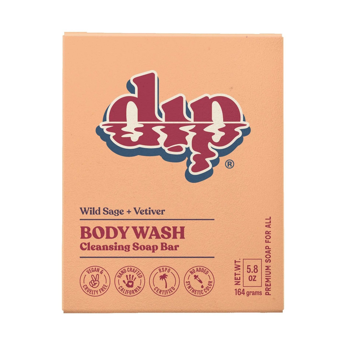 Body Wash Cleansing Soap Bar - Wild Sage & Vetiver