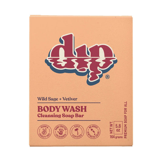 Body Wash Cleansing Soap Bar - Wild Sage & Vetiver