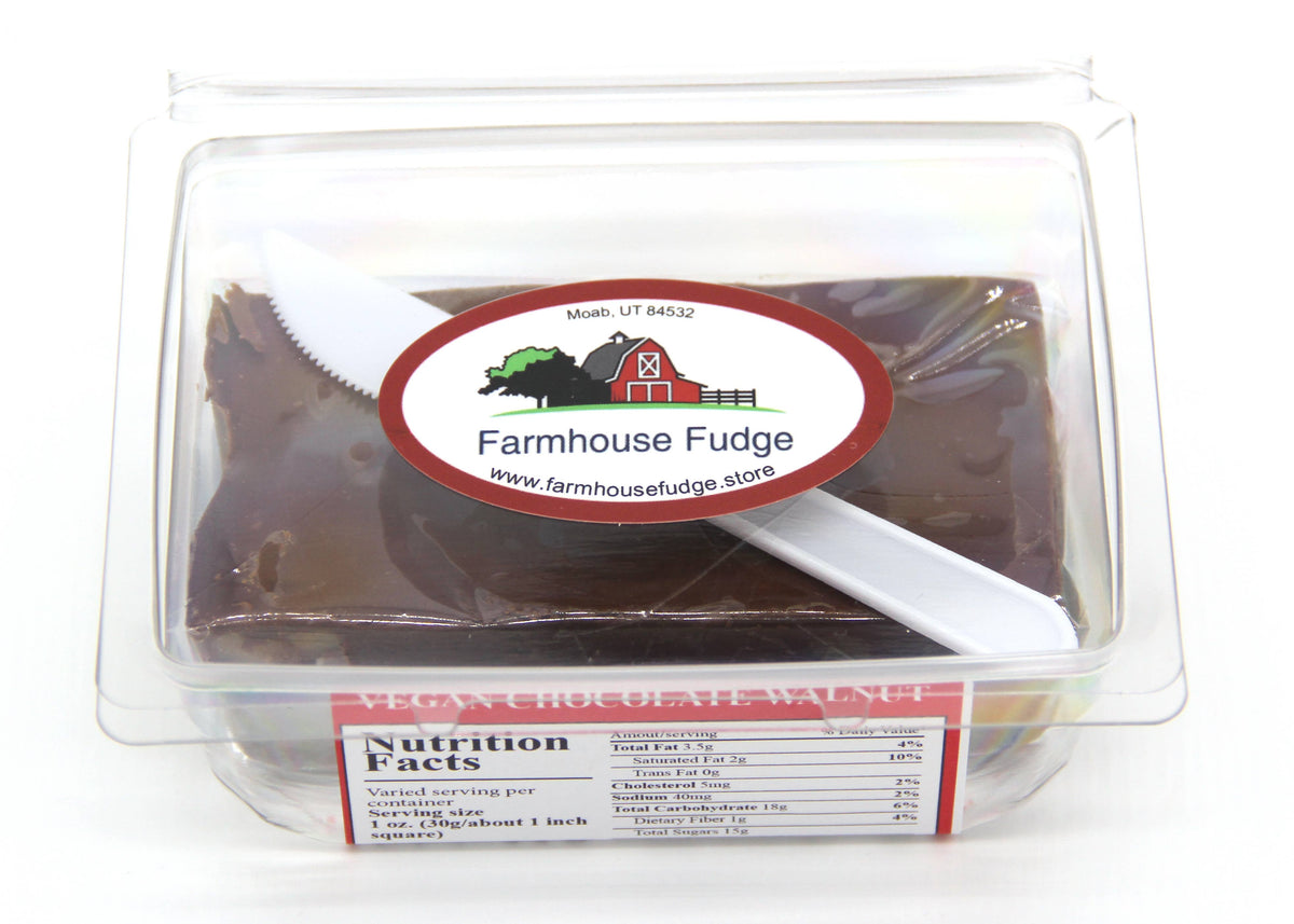 Vegan Chocolate Walnut Fudge 8 oz.