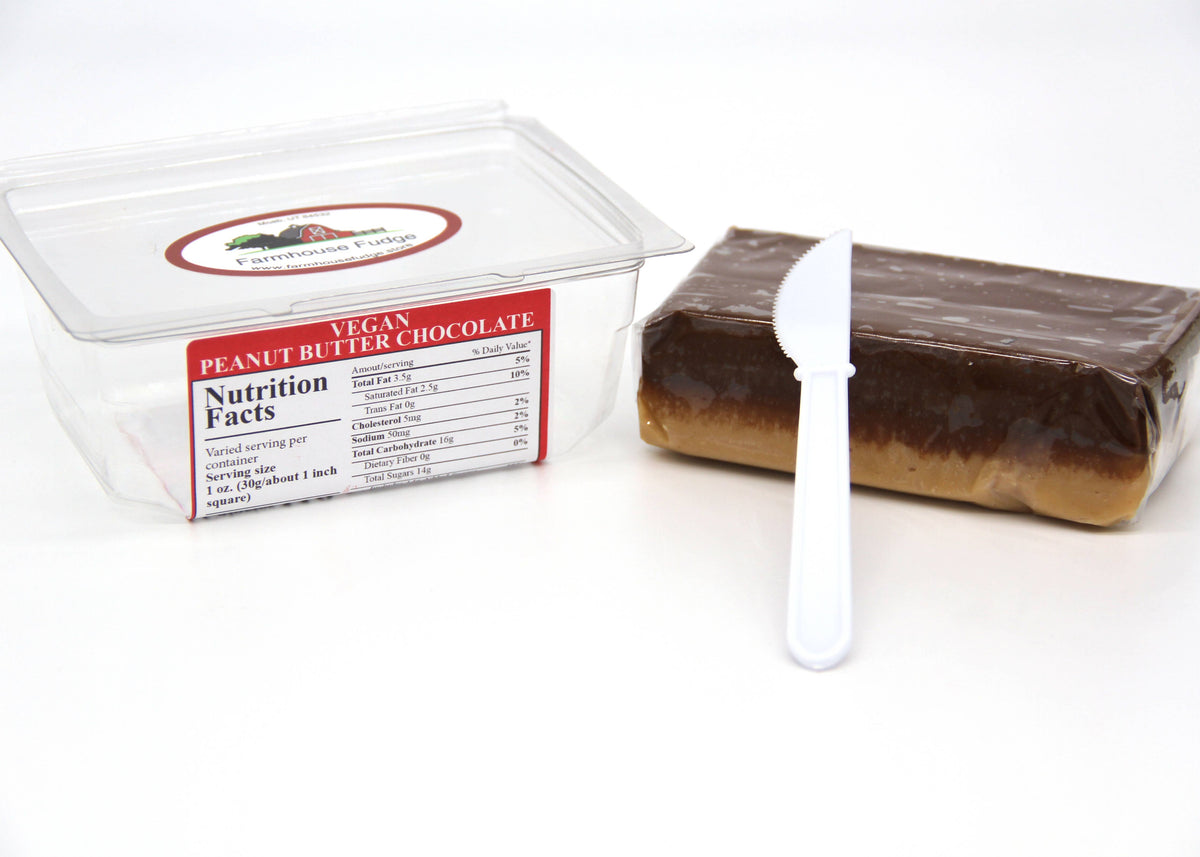 Vegan Peanut Butter Chocolate Fudge 8 oz.