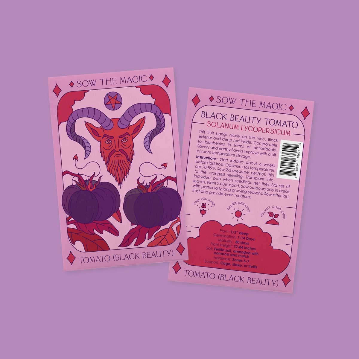 Black Beauty Tomato Tarot Garden