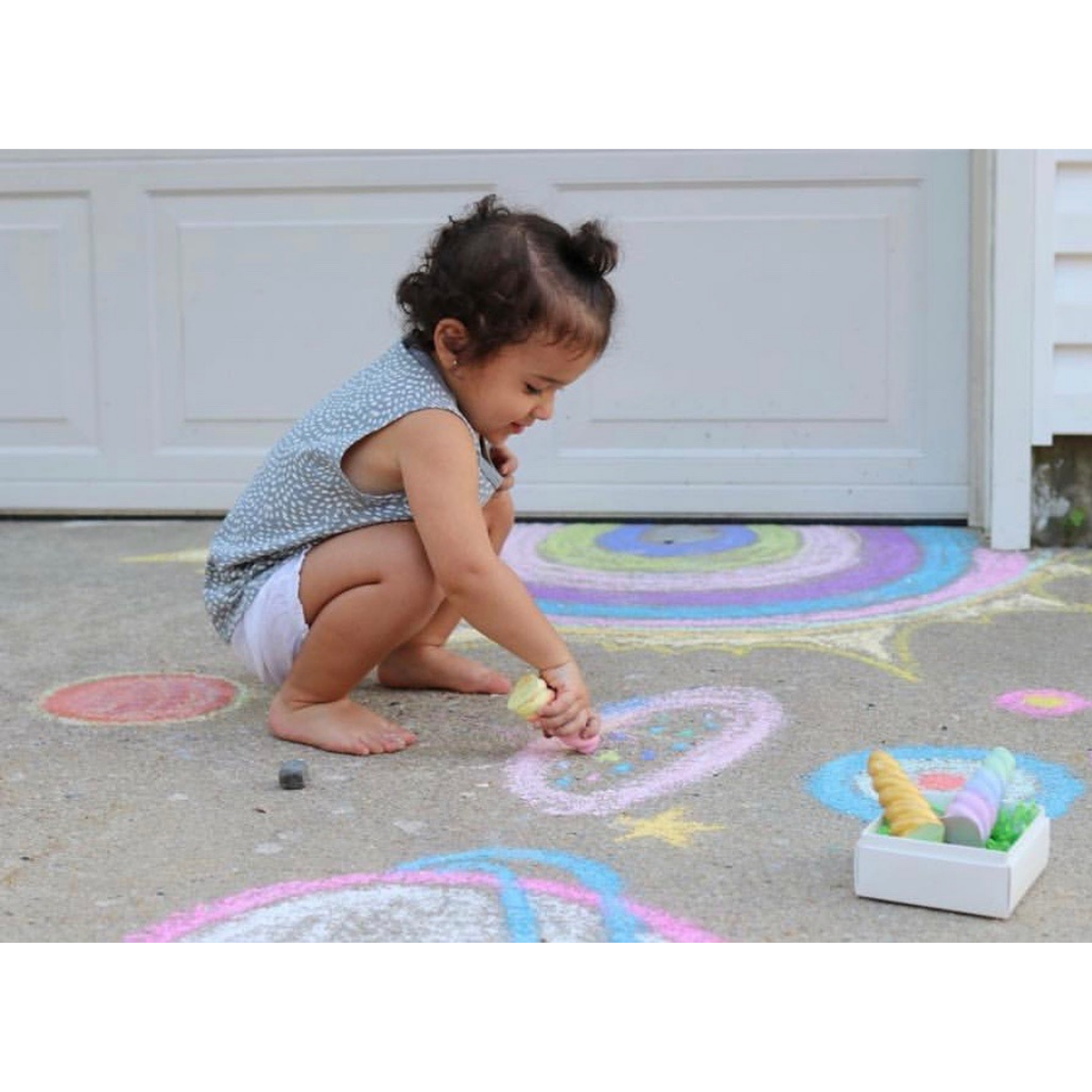 Rainbow Unicorn Sidewalk Chalk