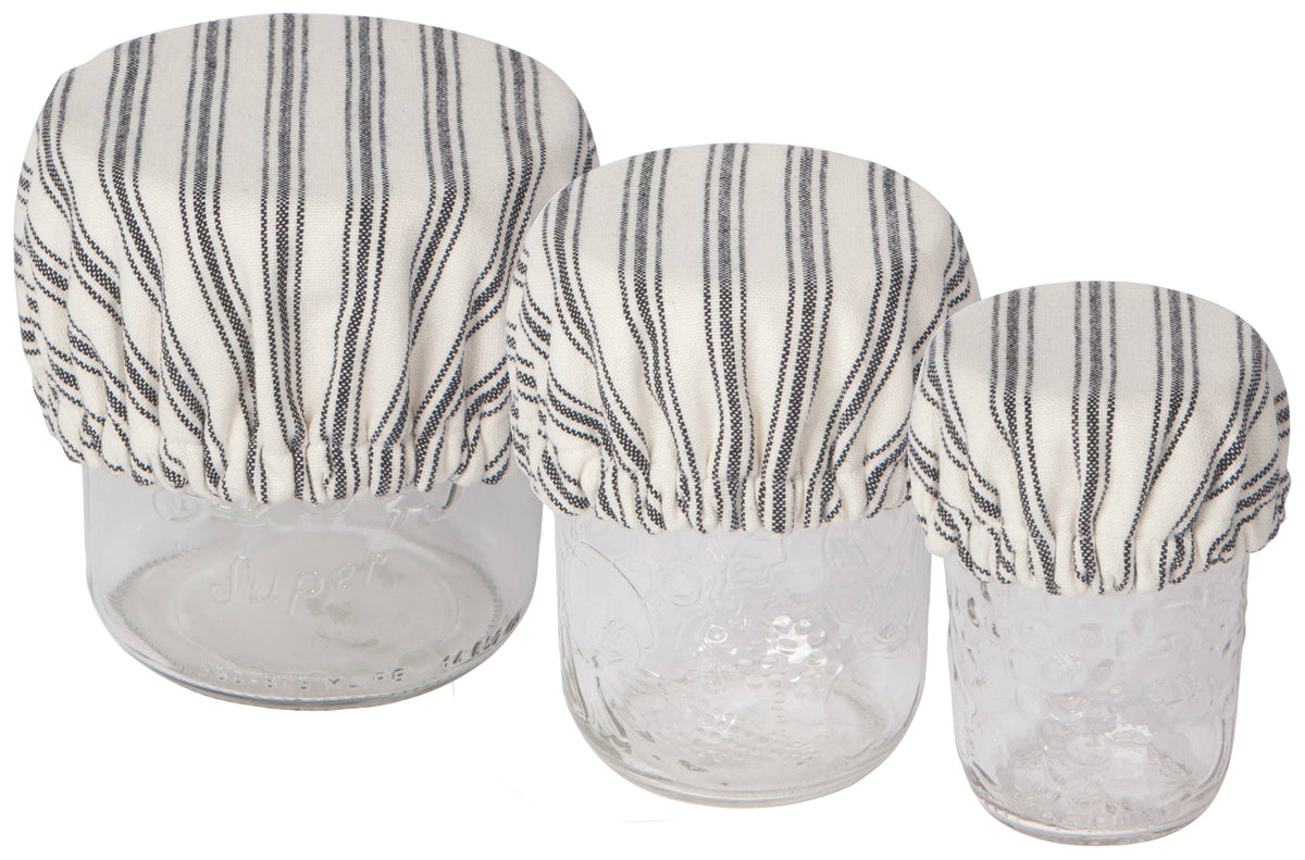Ticking Stripe Mini Bowl Cover Set