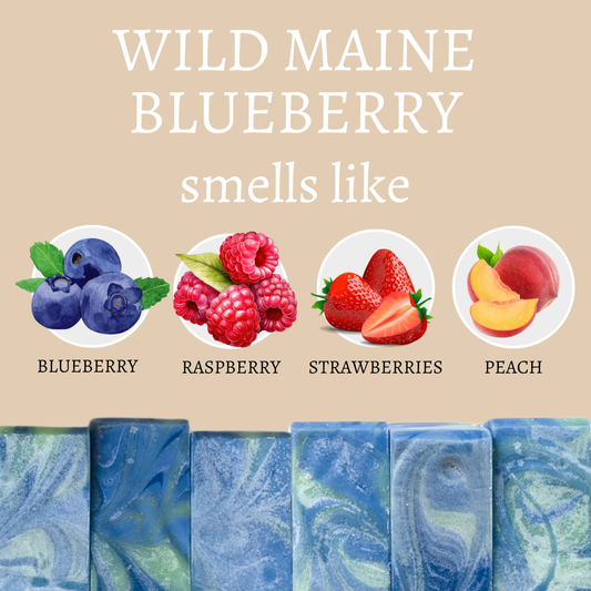 Wild Maine Blueberry Vegan Handmade Bar Soap
