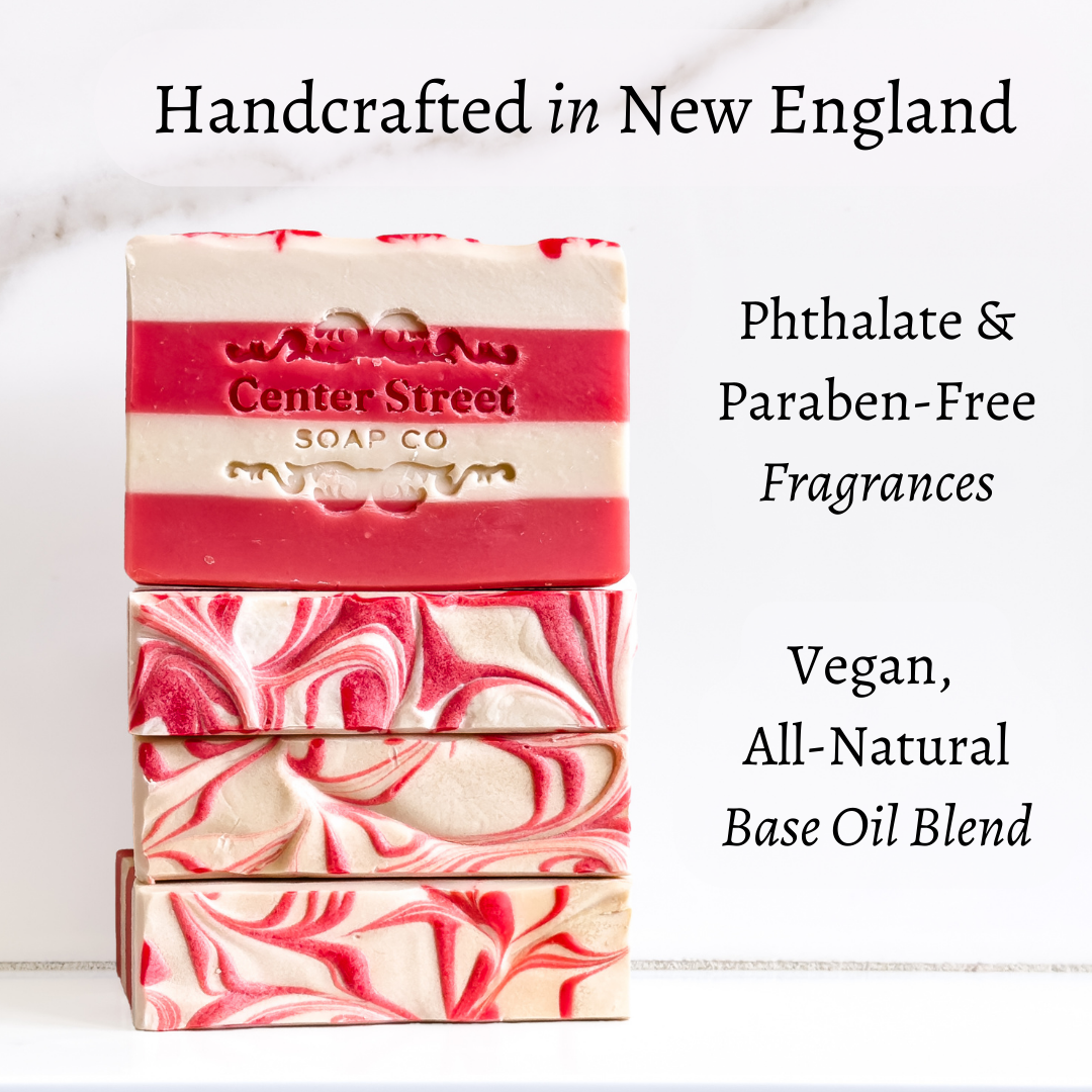 Candy Cane Handmade Bar Soap