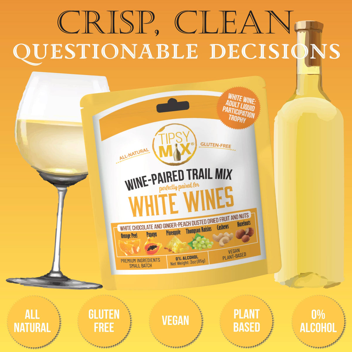 Wine-Paired Trail Mix, White Wines