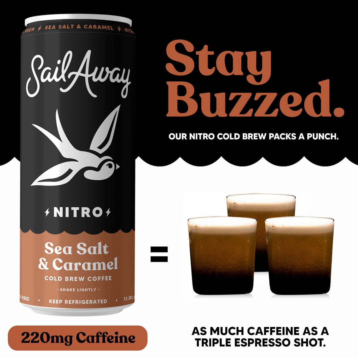 Cold Brew Coffee Cans - Sea Salt & Caramel