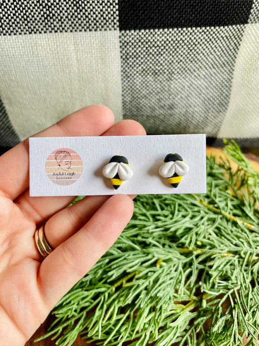 Bumble Bee Stud Earrings