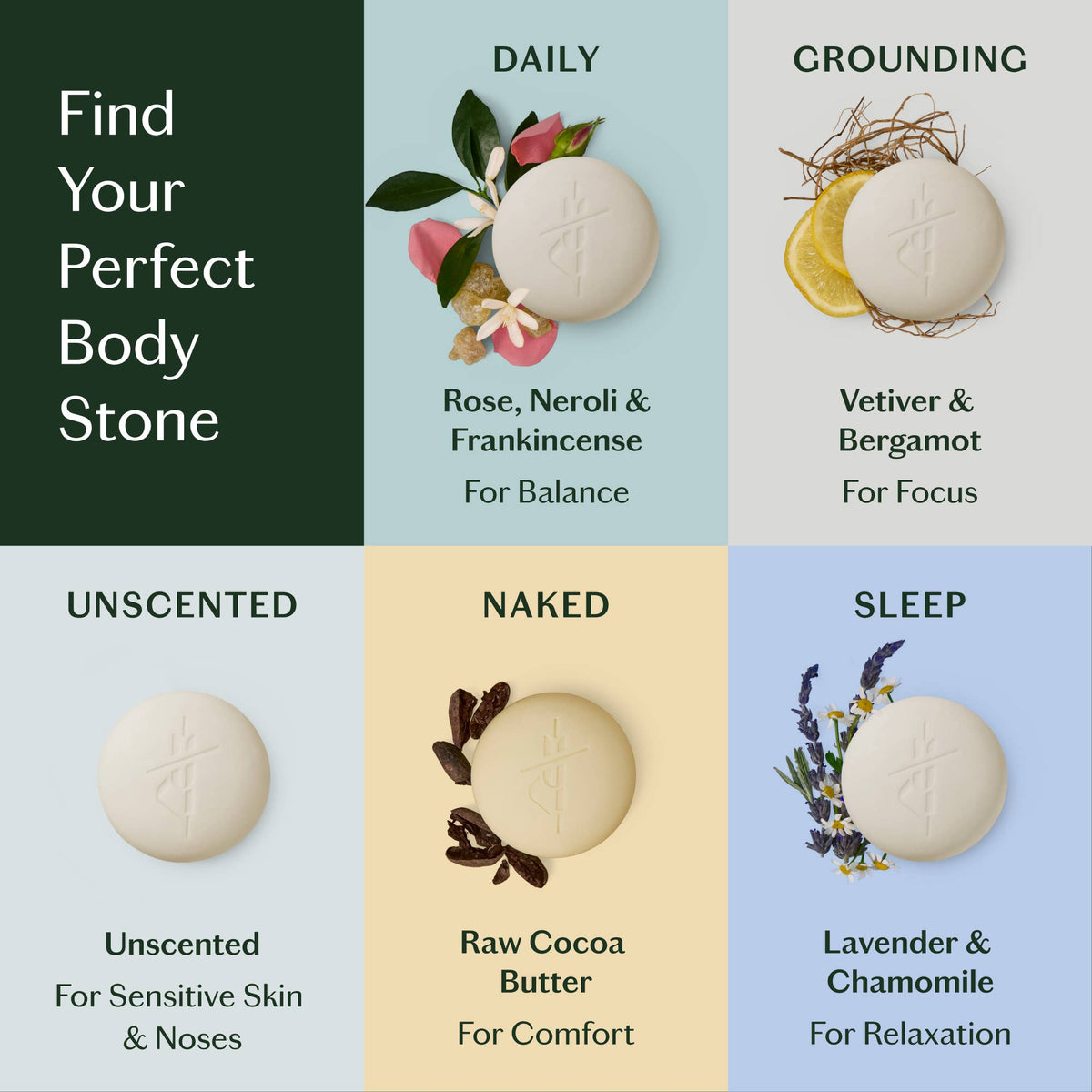 Naked Stone Lotion Bar
