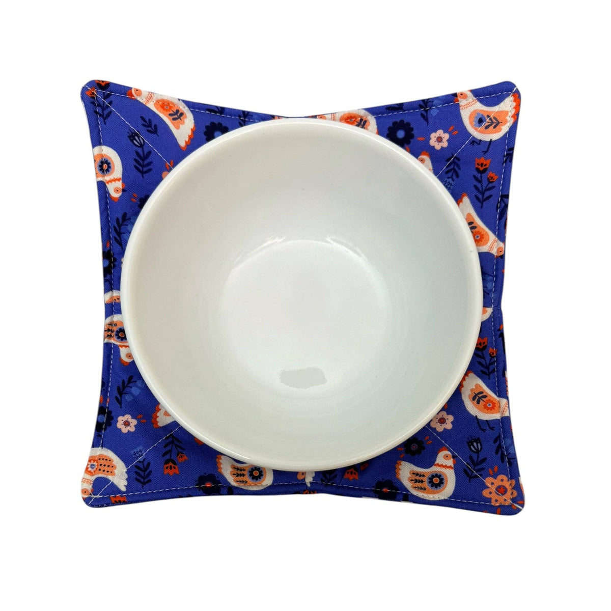 Folky Chicken Microwave Bowl Cozy